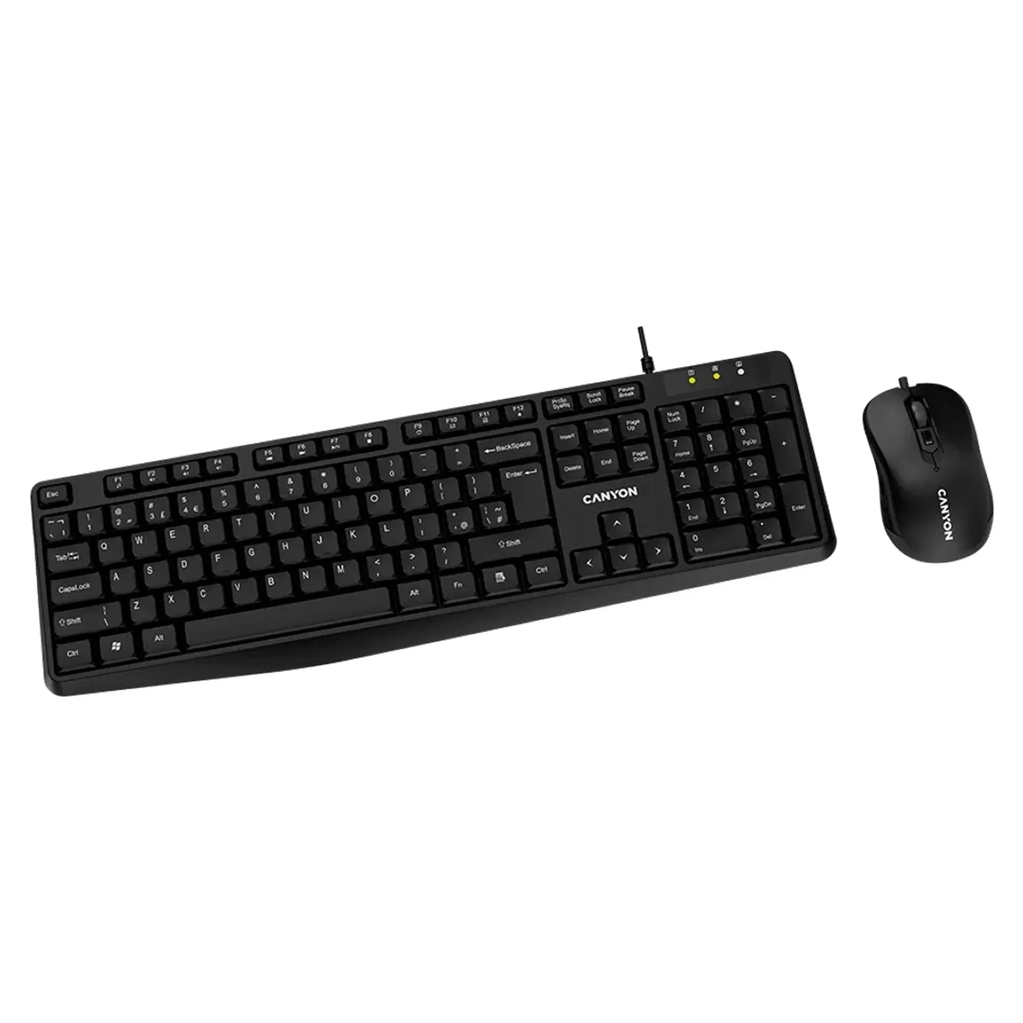 Купить Комплект клавиатура и мышка Canyon SET-1 USB UA Black (CNE-CSET1) - фото 2