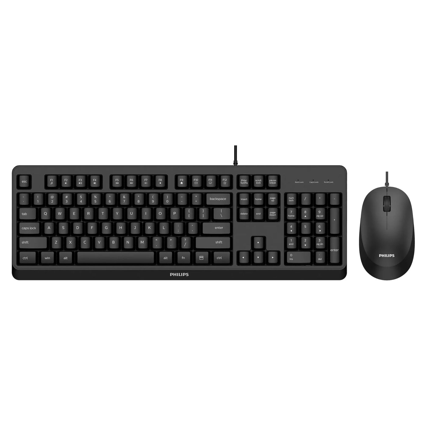 Купить Комплект клавиатура и мышка Philips 2000 series USB Black (SPT6207BL/00) - фото 1
