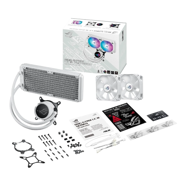Купить Система водяного охлаждения ASUS ROG-STRIX-LC-III-240-ARGB-WHT (90RC00S2-M0UAY0) - фото 8