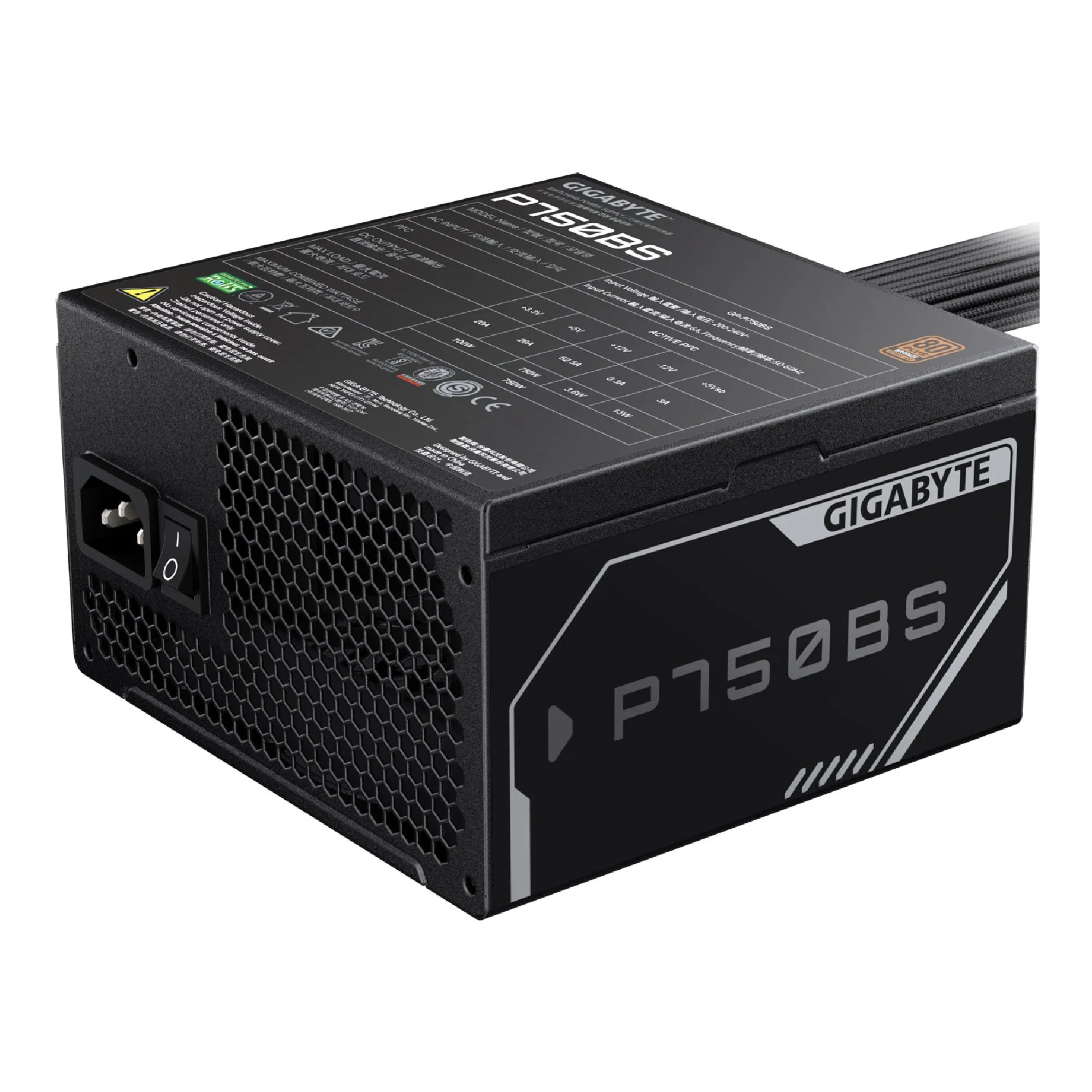 Купити Блок живлення Gigabyte P750BS 750W 80+ Bronze (GP-P750BS) - фото 4