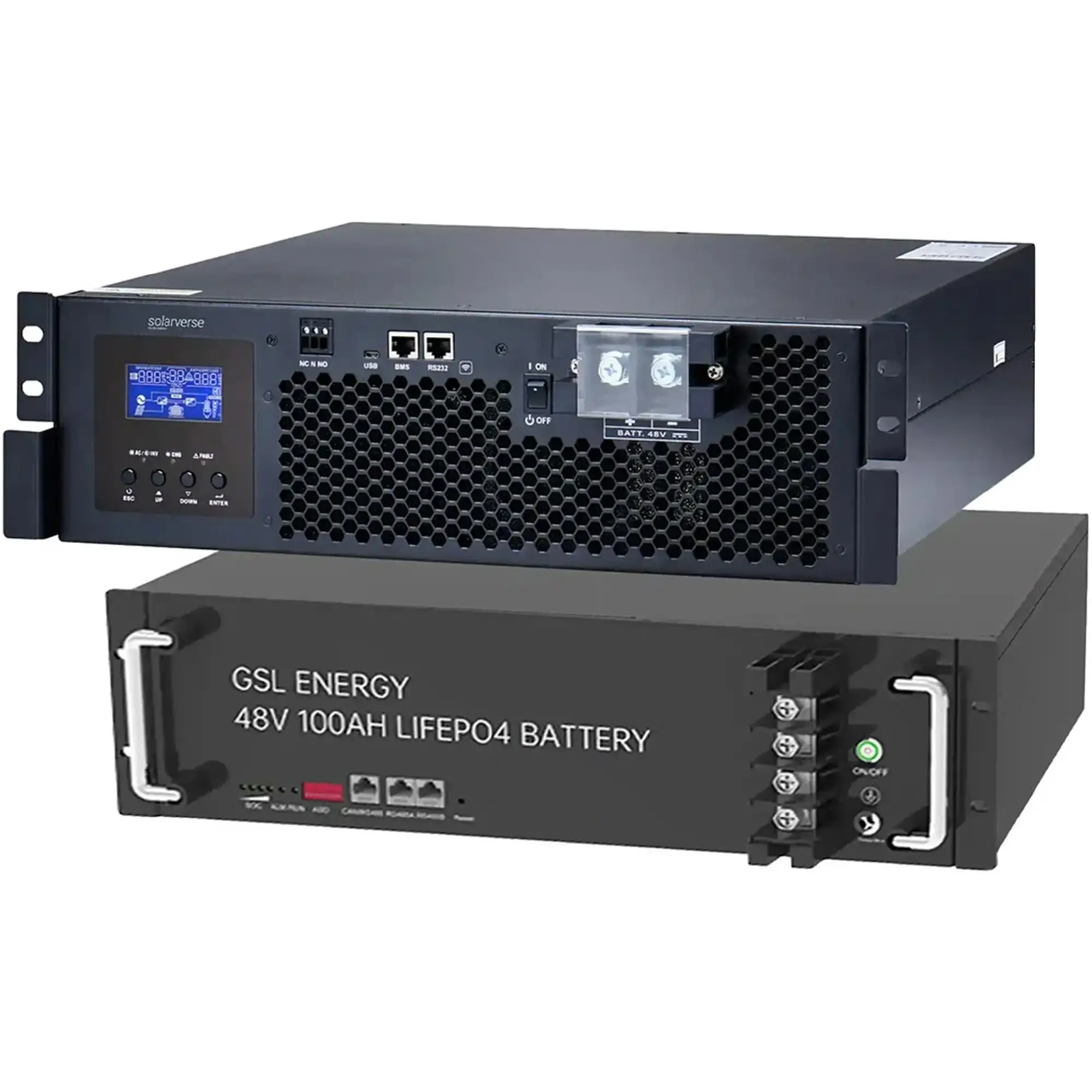 Купити Автономний інвертор Solarverse Ampere Rack 5kW 48V 1 MPPT 220V Однофазний (SV5048UPSR) - фото 5