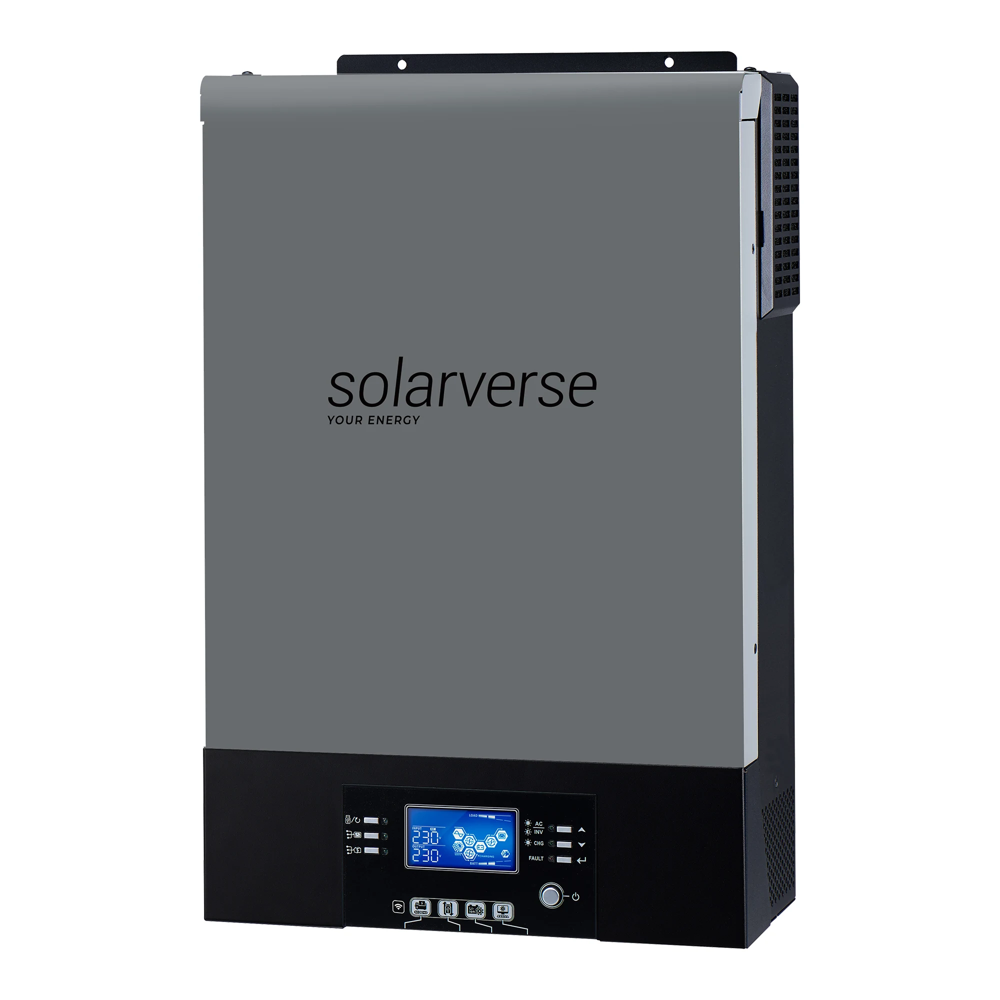 Купить Автономный инвертор Solarverse Ampere UPS 6kW 48V 1 MPPT Wi-Fi 220V Однофазный (SV6048UPSW) - фото 1