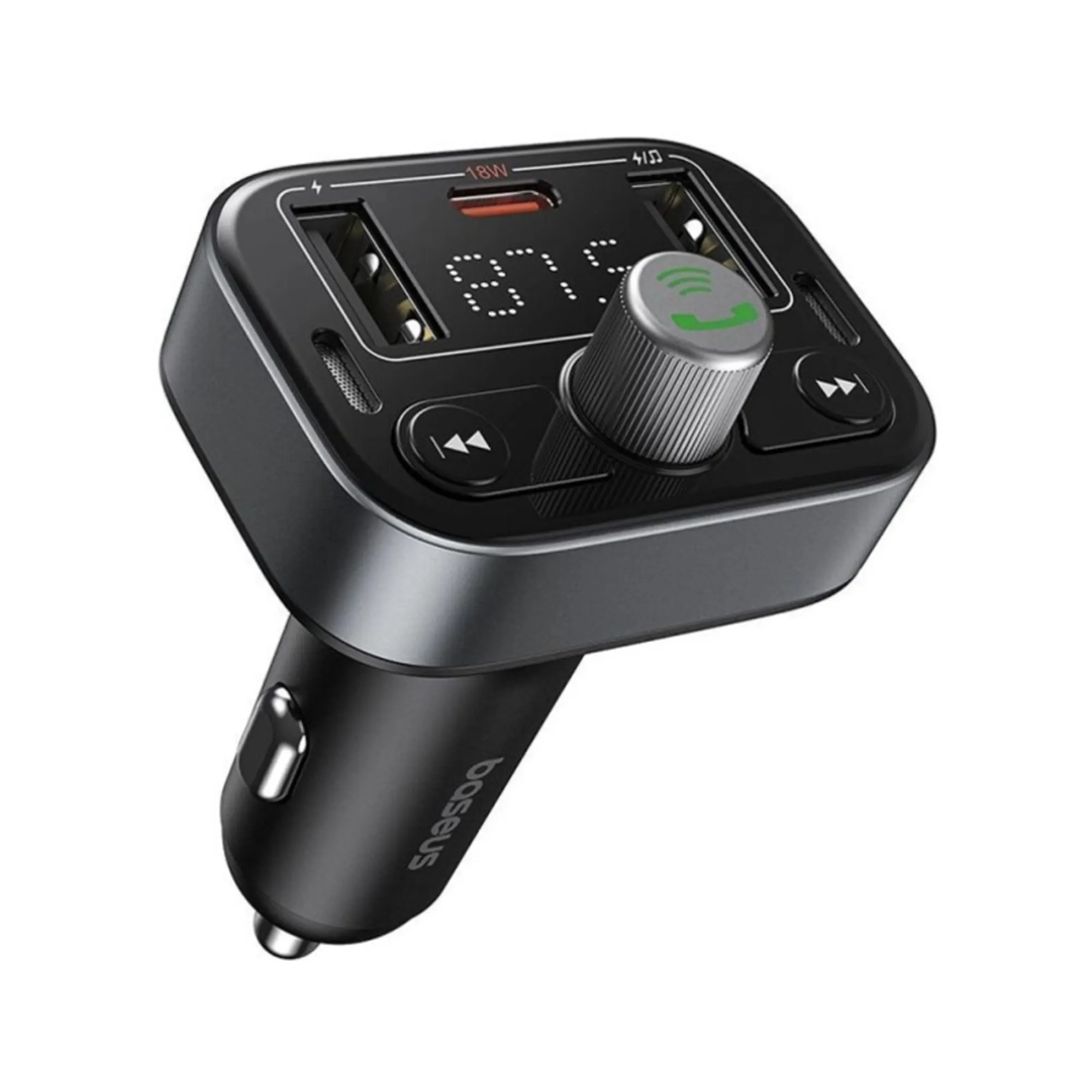 Купити FM-трансмітер Baseus S-09 Lite Black (C10762300113-00) - фото 2