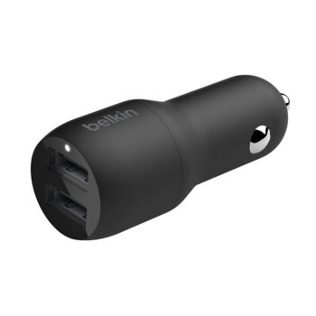 Купить Зарядное устройство Belkin 24Вт 2хUSB-A, кабель USB-A/USB-C, 1м, чорний (CCE001BT1MBK) - фото 1