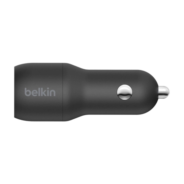 Купить Зарядное устройство Belkin 24Вт 2хUSB-A, кабель USB-A/USB-C, 1м, чорний (CCE001BT1MBK) - фото 3