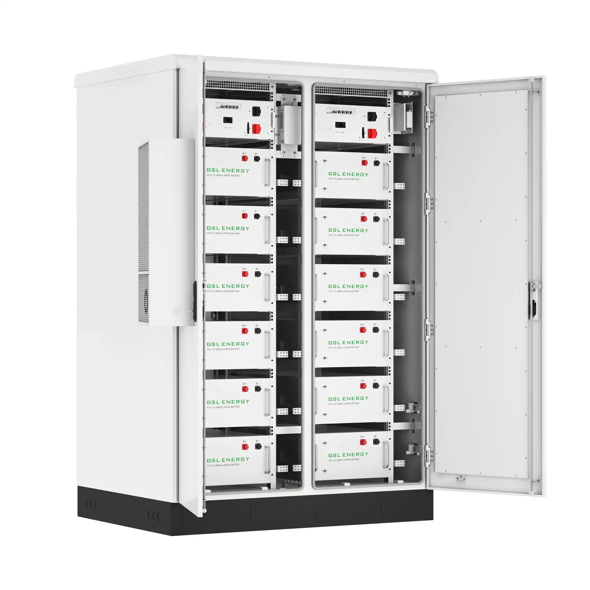 Купить Блок батарей GSL 2x307.2V 280Ah 2x86kWh LiFePO4 IP67 Fire Extinguisher Air Conditioner (GSL-BESS-170Dual) - фото 1