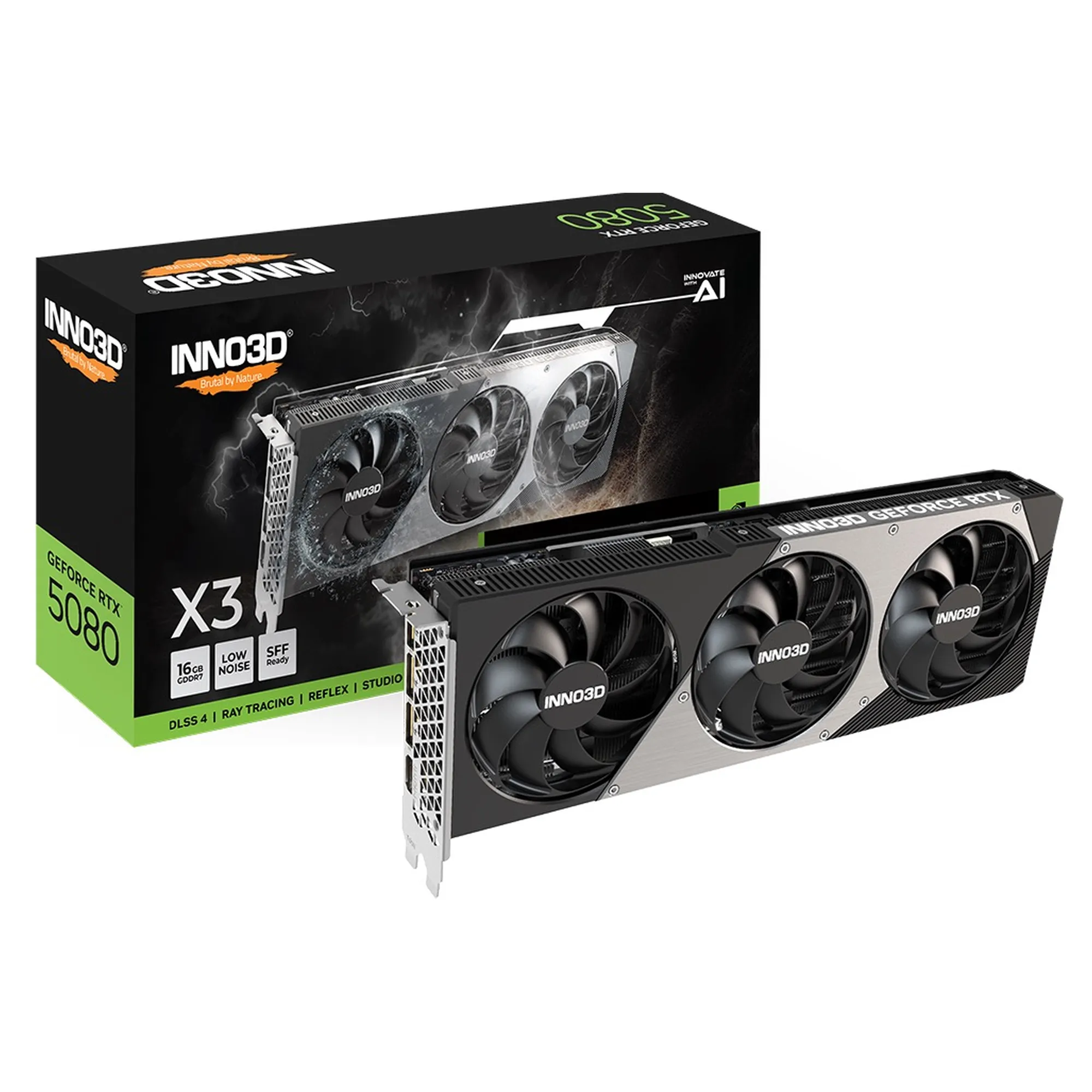 Купити Відеокарта Inno3D Nvidia GeForce RTX 5080 X3 16GB (N50803-16D7-176068N) - фото 2