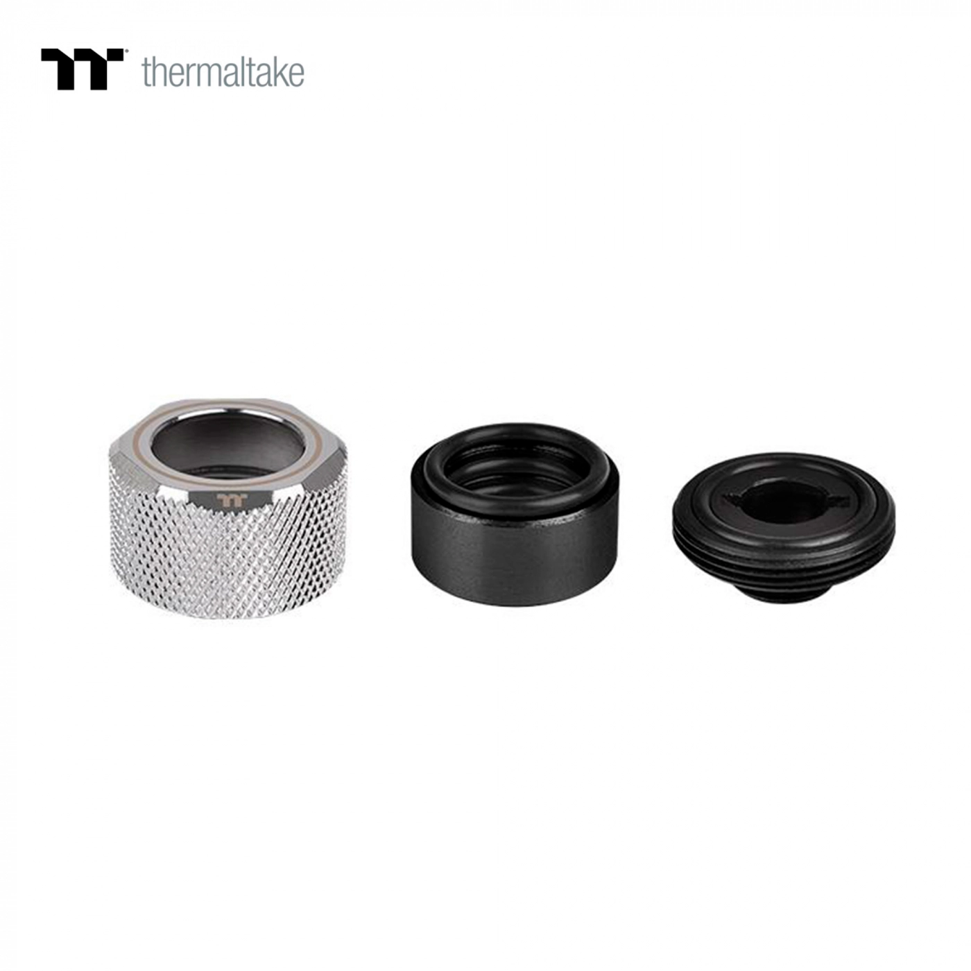 Купить Фитинг Thermaltake Pacific C-PRO G1/4 PETG Tube 16mm OD Compression – Chrome - фото 4