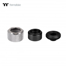 Купить Фитинг Thermaltake Pacific C-PRO G1/4 PETG Tube 16mm OD Compression – Chrome - фото 4