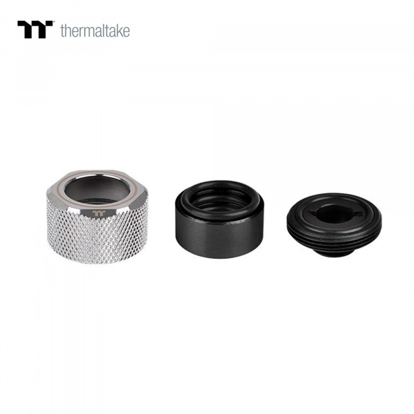Купить Фитинг Thermaltake Pacific C-PRO G1/4 PETG Tube 16mm OD Compression – Chrome - фото 4