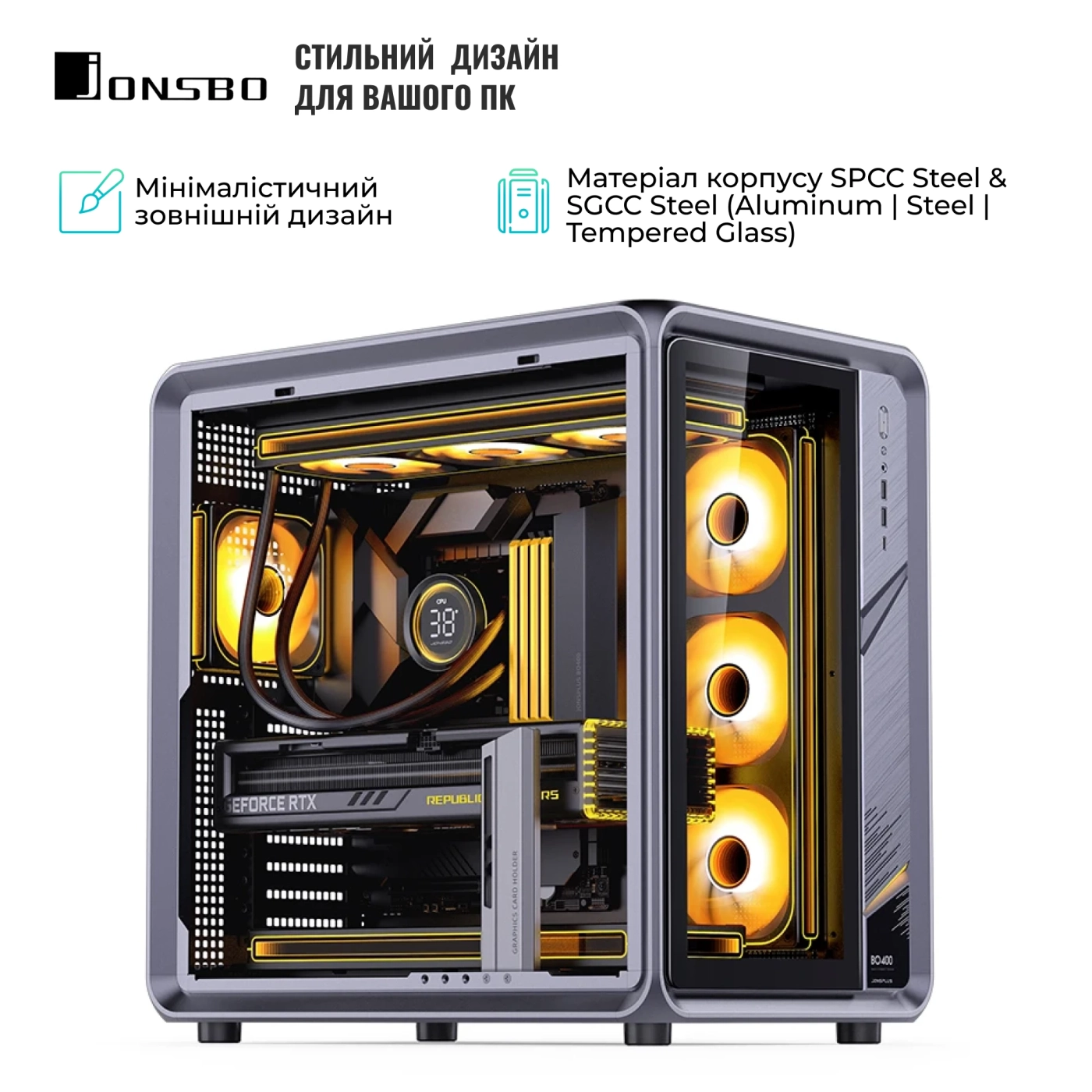 Купить Корпус Jonsbo BO400 Gray - фото 6