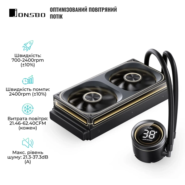 Купить Система водяного охлаждения Jonsbo TH-240 Black - фото 4