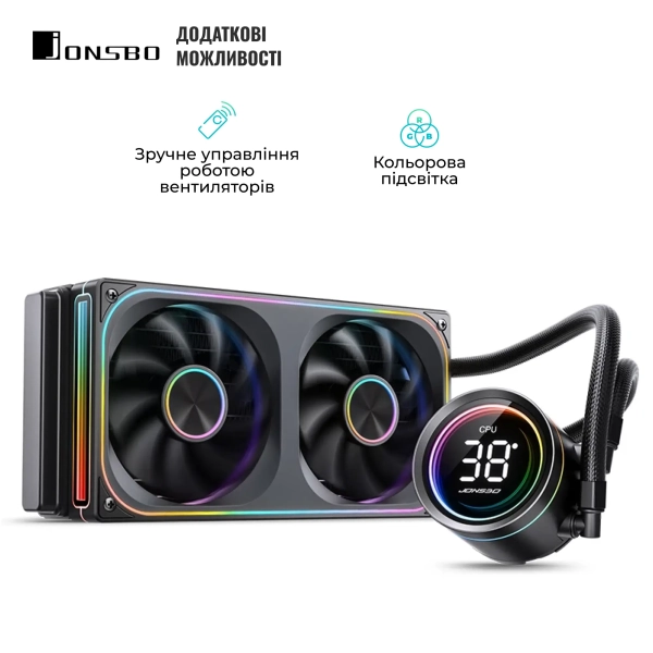Купить Система водяного охлаждения Jonsbo TH-240 Black - фото 5