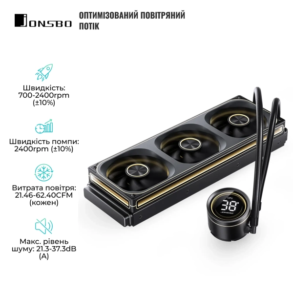 Купить Система водяного охлаждения Jonsbo TH-360 Black - фото 4