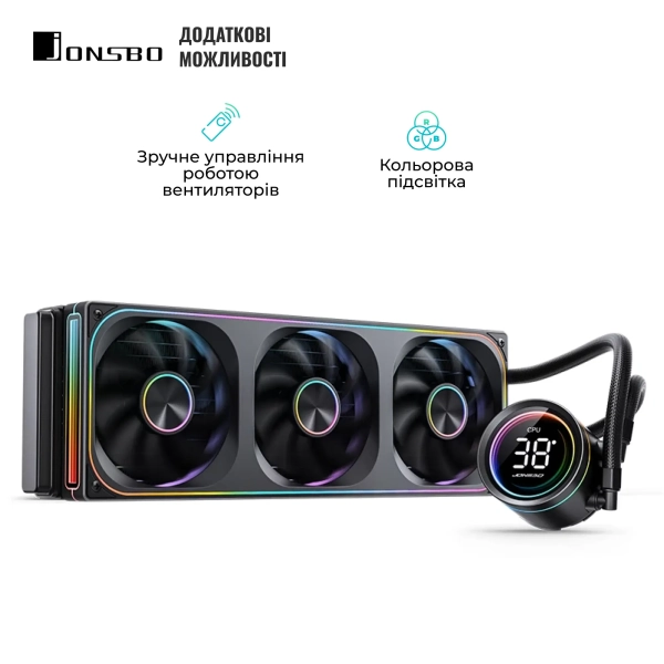 Купить Система водяного охлаждения Jonsbo TH-360 Black - фото 5