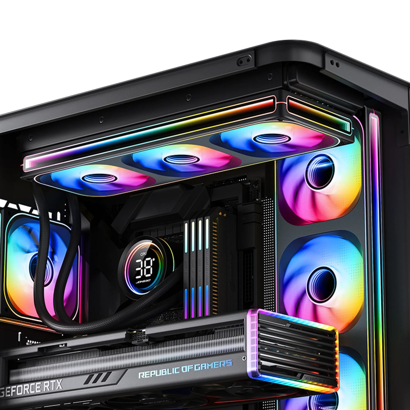 Купить Вентилятор Jonsbo ZB-360B (3in1) Black - фото 11