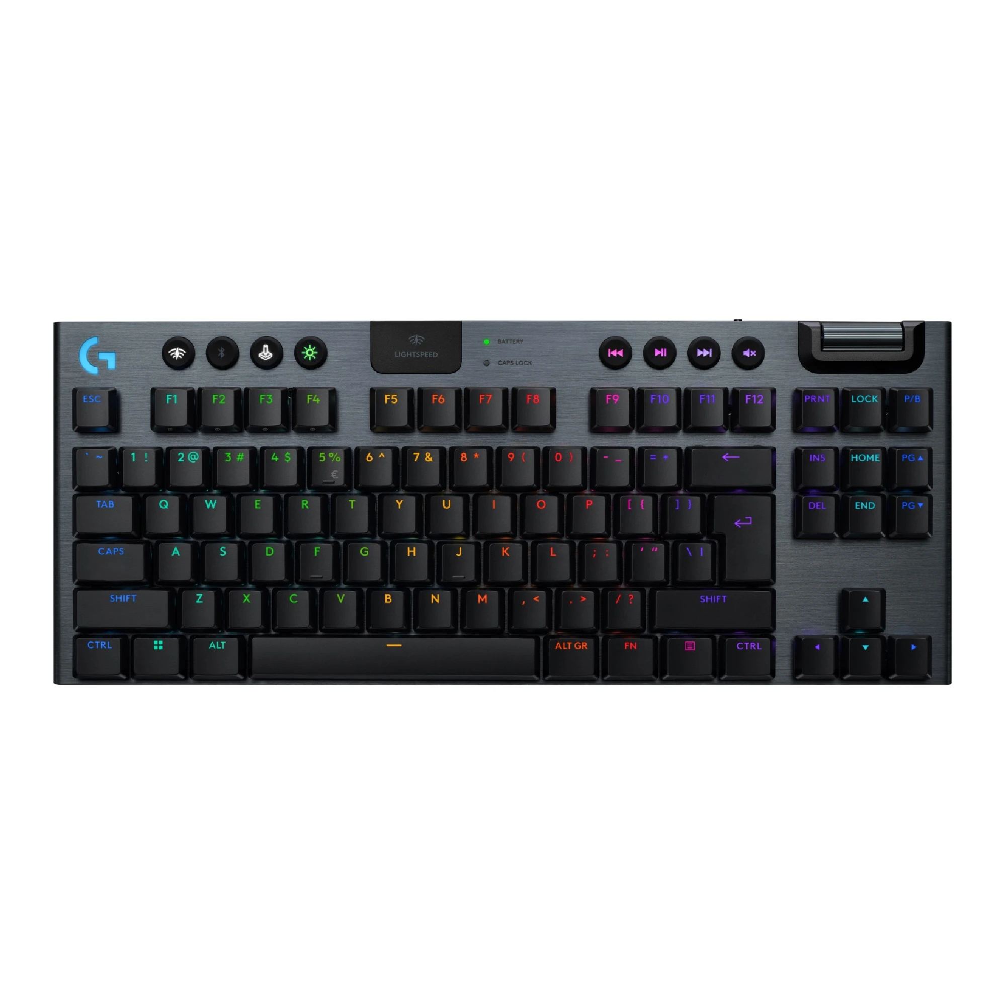 Купити Клавіатура Logitech G915 TKL X Lightspeed Switch-Clicky Wireless/Bluetooth/USB UA Black (920-012757) - фото 1