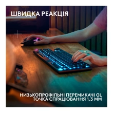Купити Клавіатура Logitech G915 TKL X Lightspeed Switch-Clicky Wireless/Bluetooth/USB UA Black (920-012757) - фото 3