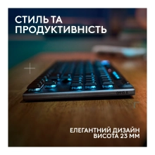 Купити Клавіатура Logitech G915 TKL X Lightspeed Switch-Clicky Wireless/Bluetooth/USB UA Black (920-012757) - фото 4