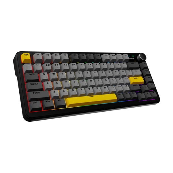 Купити Клавіатура Ajazz AK820 MAX RGB Magnetic Switches Wireless With Screen (AK820MAX-M-BGY) Black - фото 3