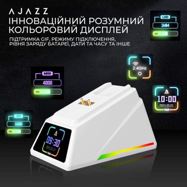Купить Мышь Ajazz AJ159 APEX Wireless (AJM159-A-W) White - фото 8