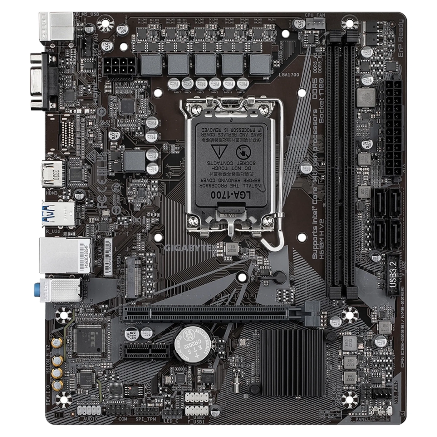 Купить Материнская плата Gigabyte H610M H V2 - фото 1