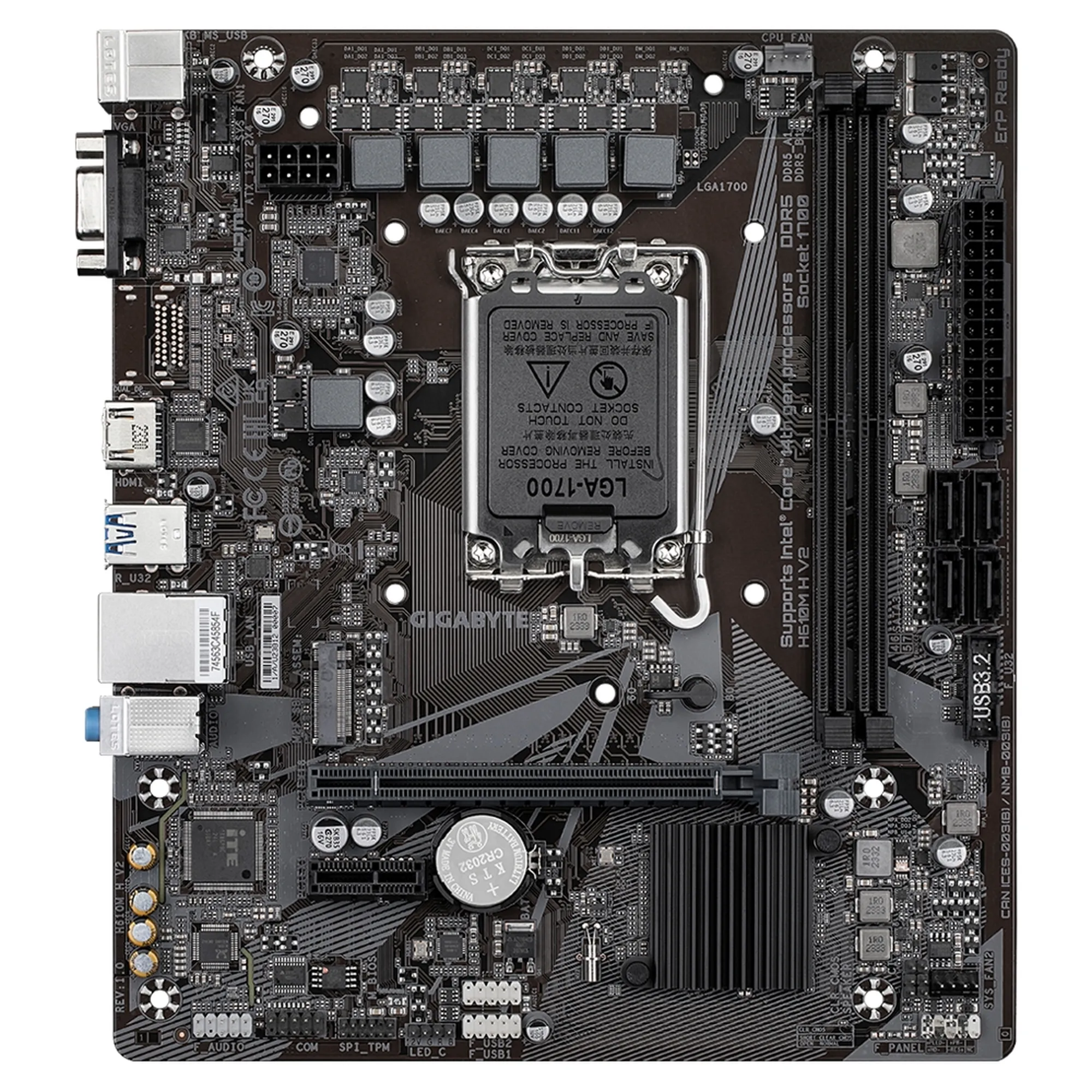 Купить Материнская плата Gigabyte H610M H V2 - фото 1