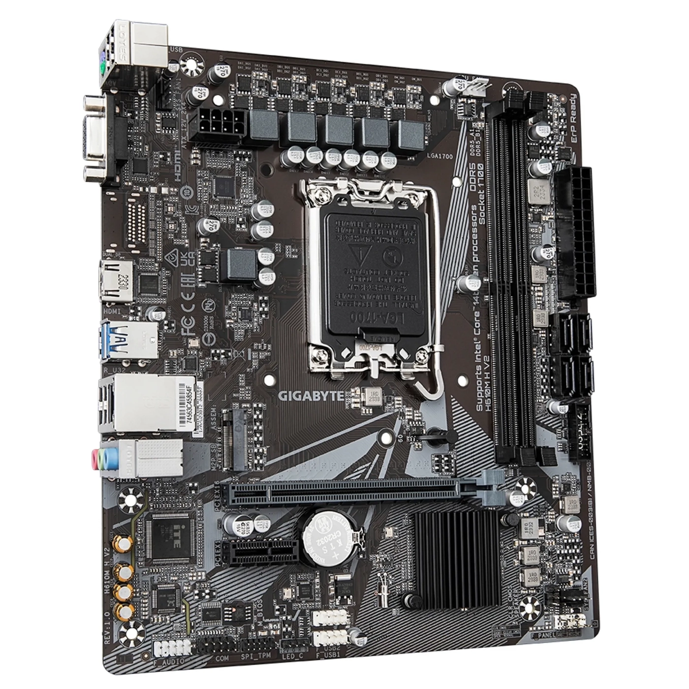 Купить Материнская плата Gigabyte H610M H V2 - фото 2