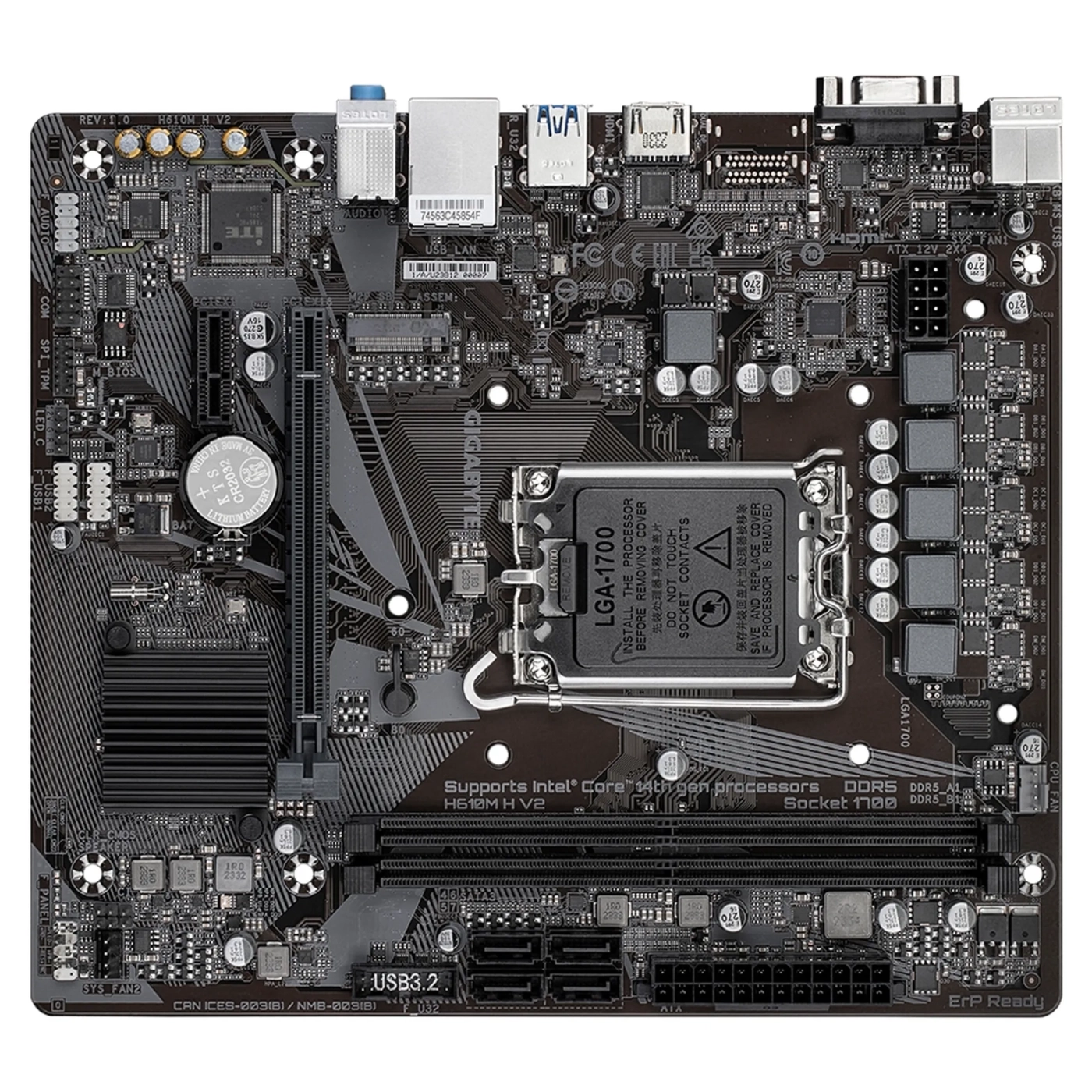 Купить Материнская плата Gigabyte H610M H V2 - фото 3