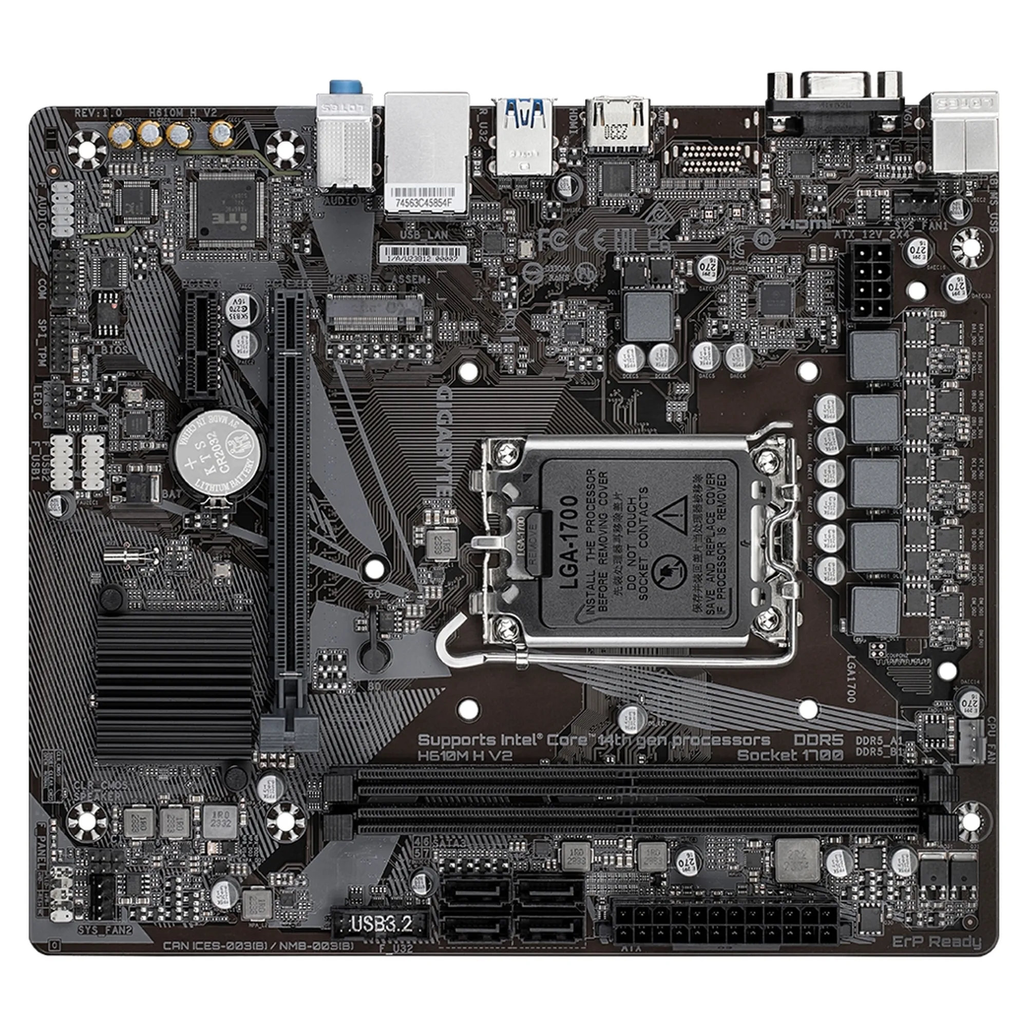 Купить Материнская плата Gigabyte H610M H V2 - фото 3