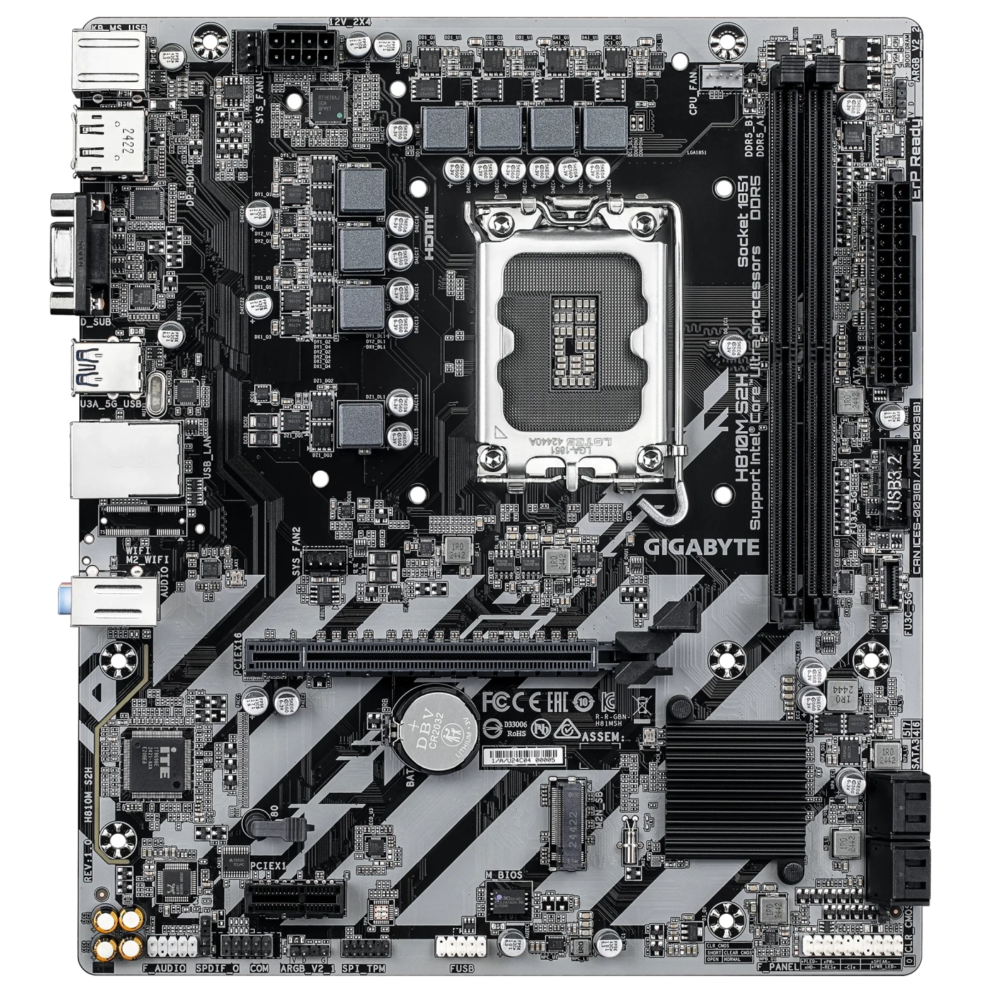 Купить Материнская плата Gigabyte H810M S2H - фото 1