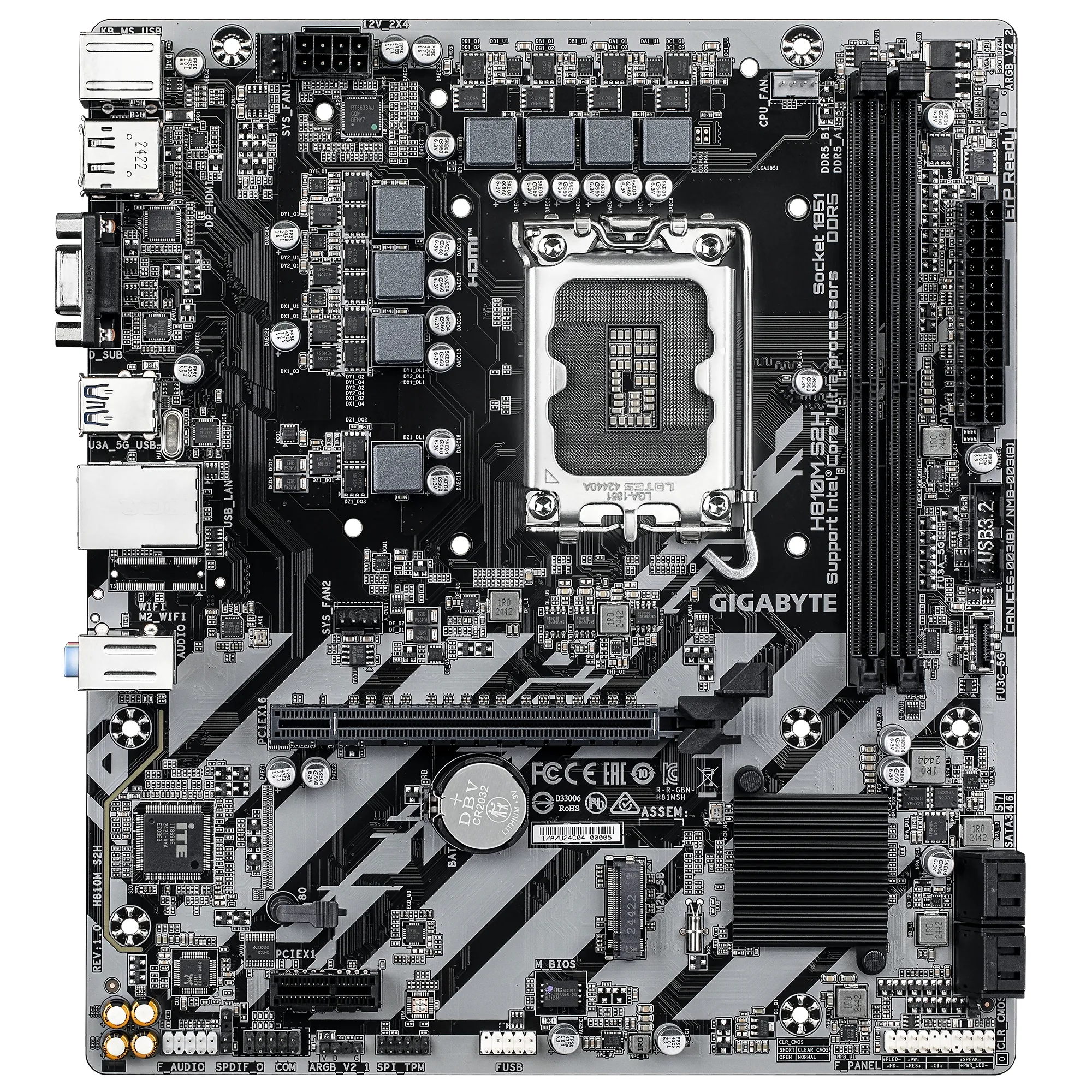 Купить Материнская плата Gigabyte H810M S2H - фото 1