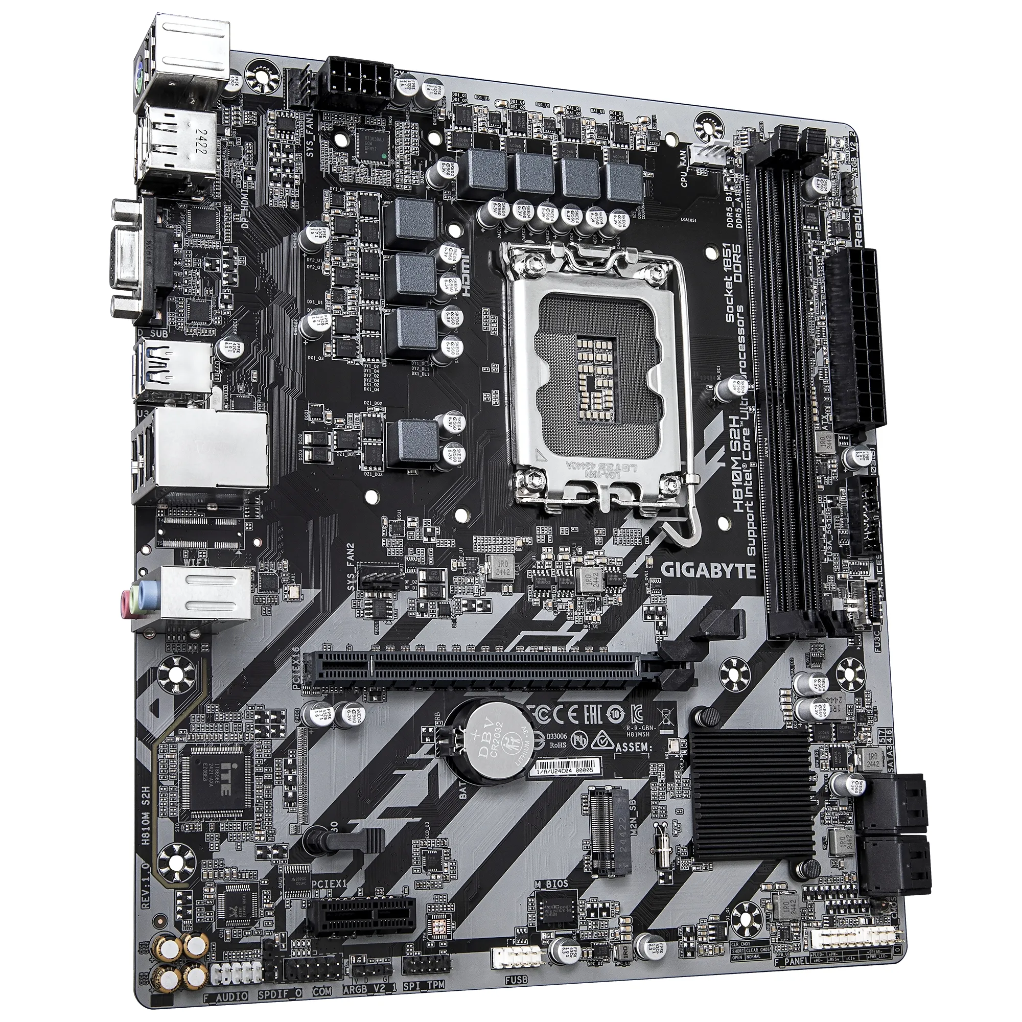 Купить Материнская плата Gigabyte H810M S2H - фото 2