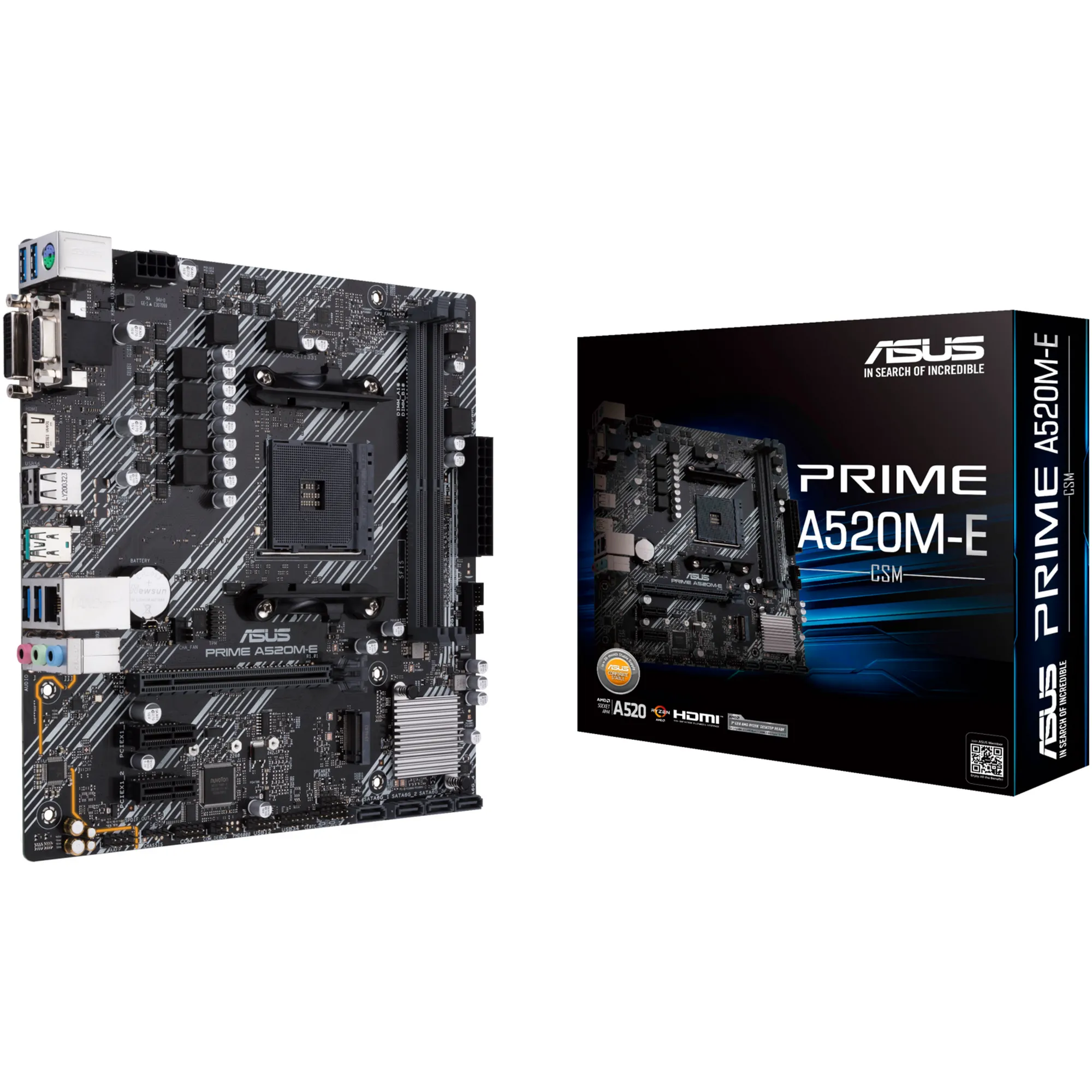Купити Материнська плата Asus PRIME A520M-E/CSM - фото 1