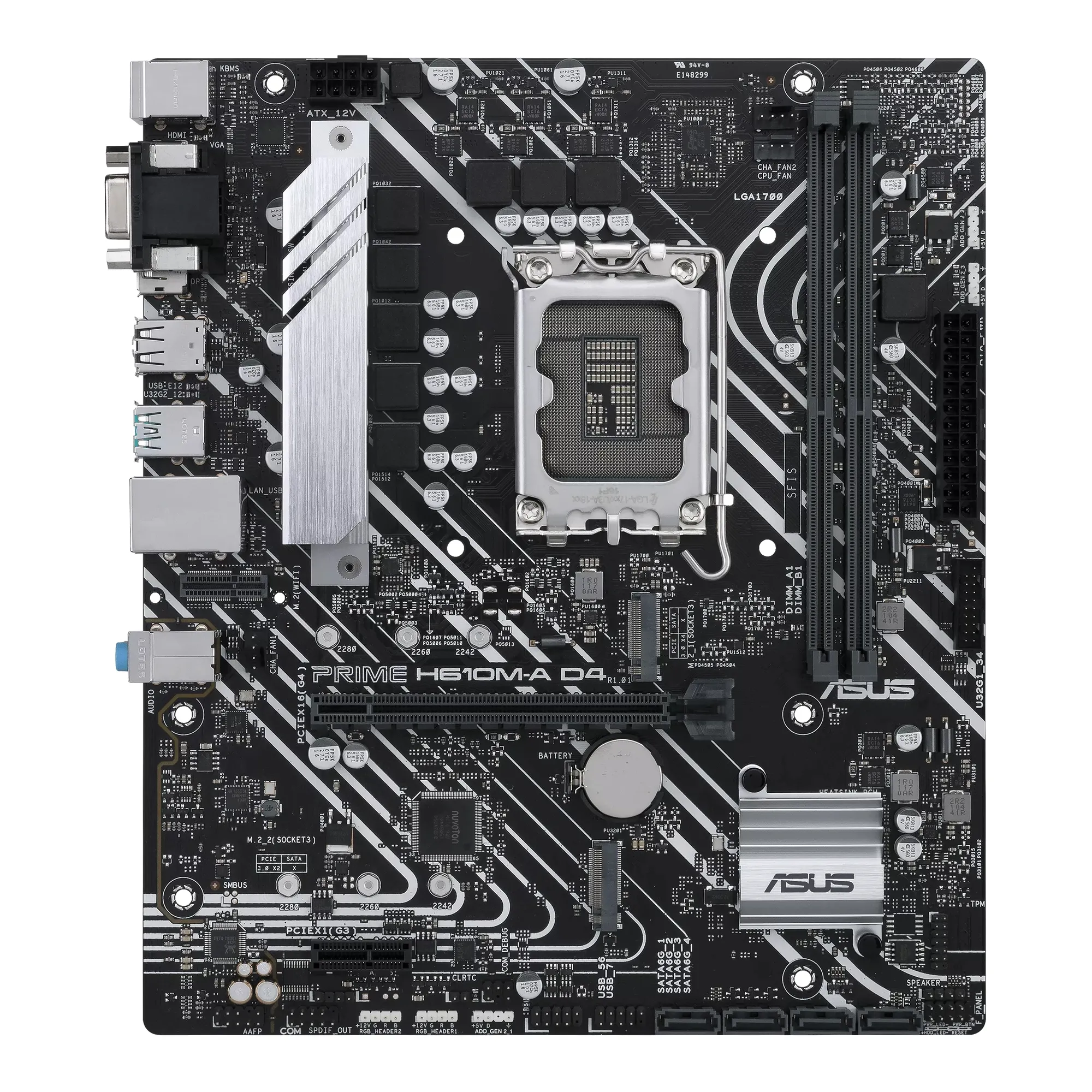 Купить Материнская плата Asus PRIME H610M-A D4-CSM - фото 1