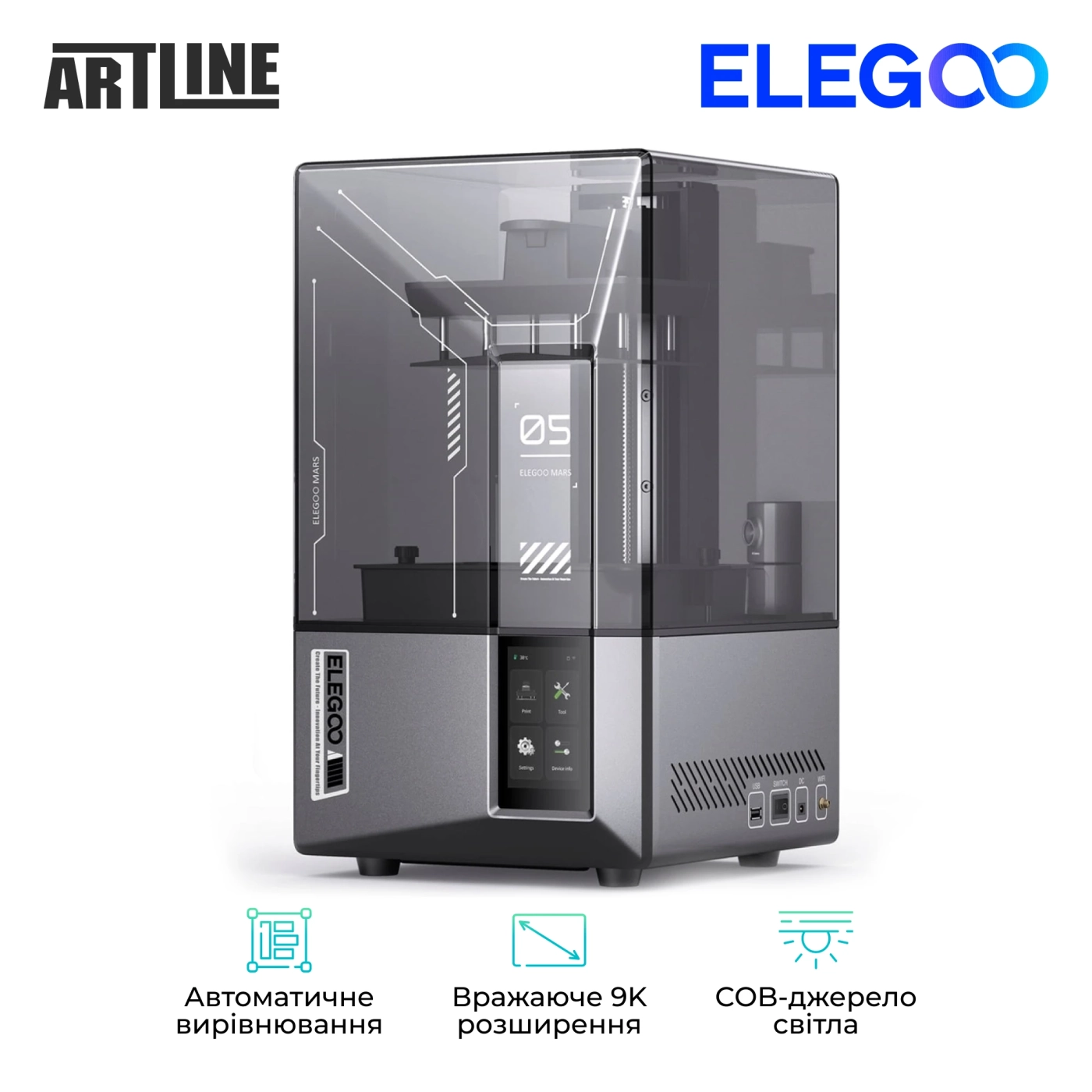 Купити 3D принтер ELEGOO Mars 5 Ultra 9K - фото 2