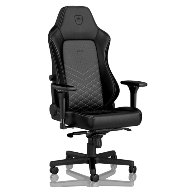 Купить Кресло для геймеров Noblechairs Hero PU Leather Black/Platinum White (NBL-HRO-PU-BPW) - фото 2