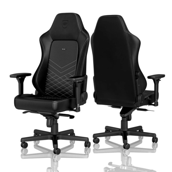 Купить Кресло для геймеров Noblechairs Hero PU Leather Black/Platinum White (NBL-HRO-PU-BPW) - фото 4