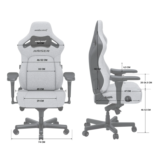 Купити Крісло для геймерів Anda Seat Kaiser 4 L Maroon Premium PVC (AD12YDDC-L-20-A-PV/C) - фото 12