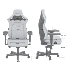 Купити Крісло для геймерів Anda Seat Kaiser 4 L White Premium PVC (AD12YDDC-L-20-W-PV/C) - фото 12
