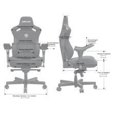 Купити Крісло для геймерів Anda Seat Kaiser 3 Pro XL Grey Fabric (AD12YDC-XL-01-G-PV/F-G02) - фото 14
