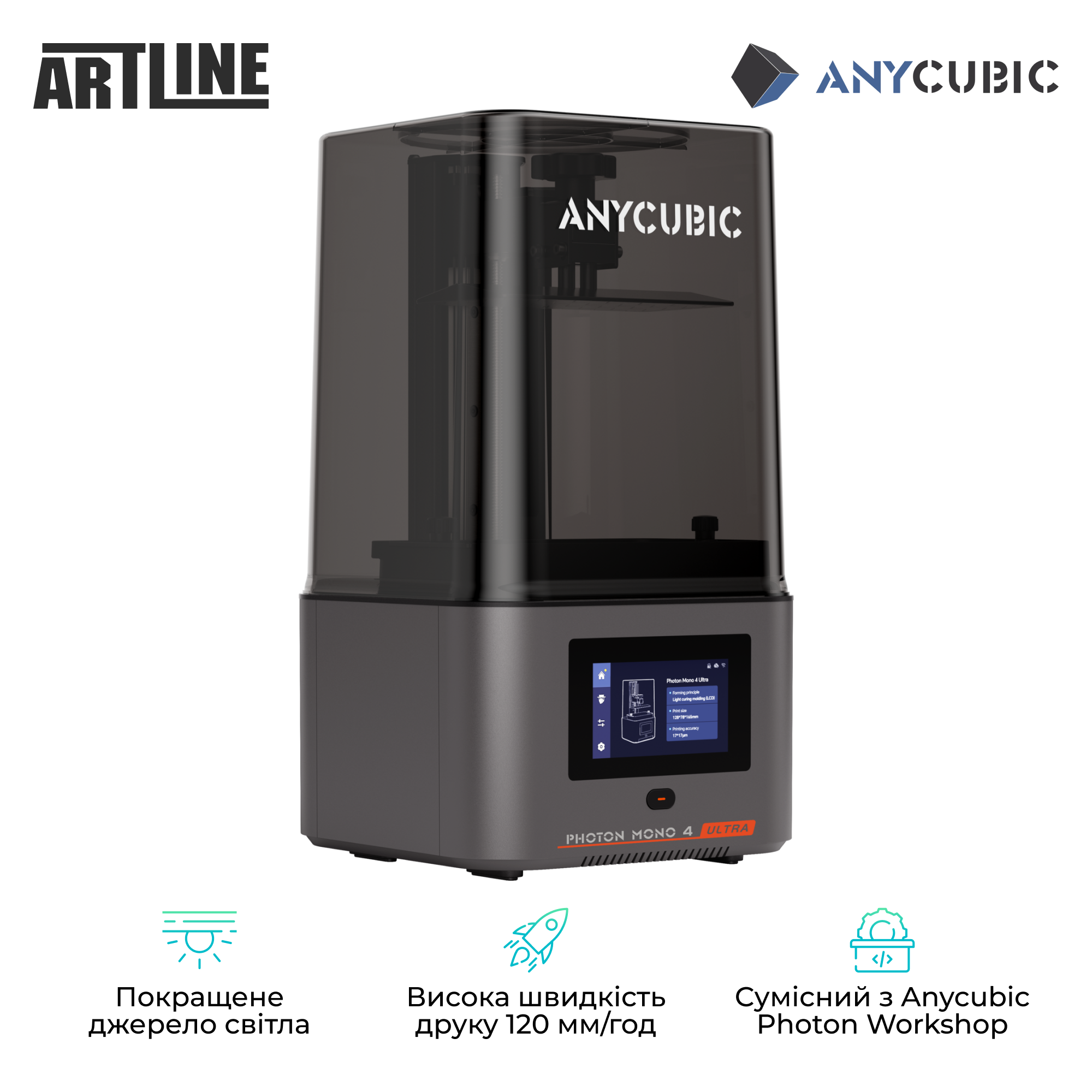 Купити 3D принтер Anycubic Photon Mono 4 Ultra - фото 3