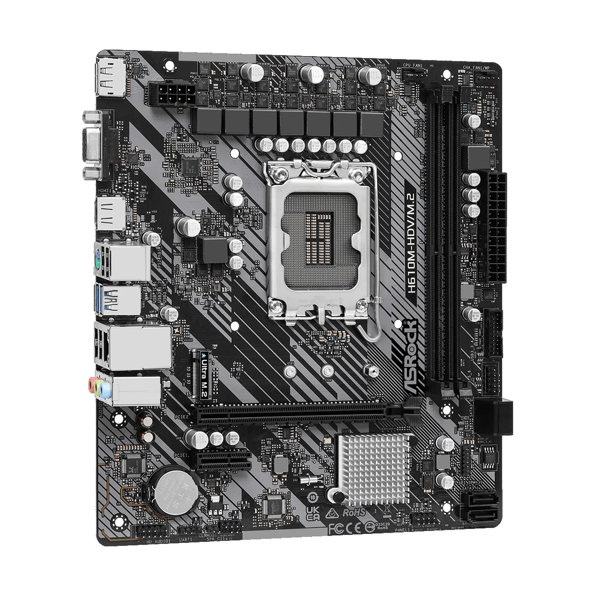 Купить Материнская плата ASRock H610M-HDV/M.2 R2.0 - фото 3