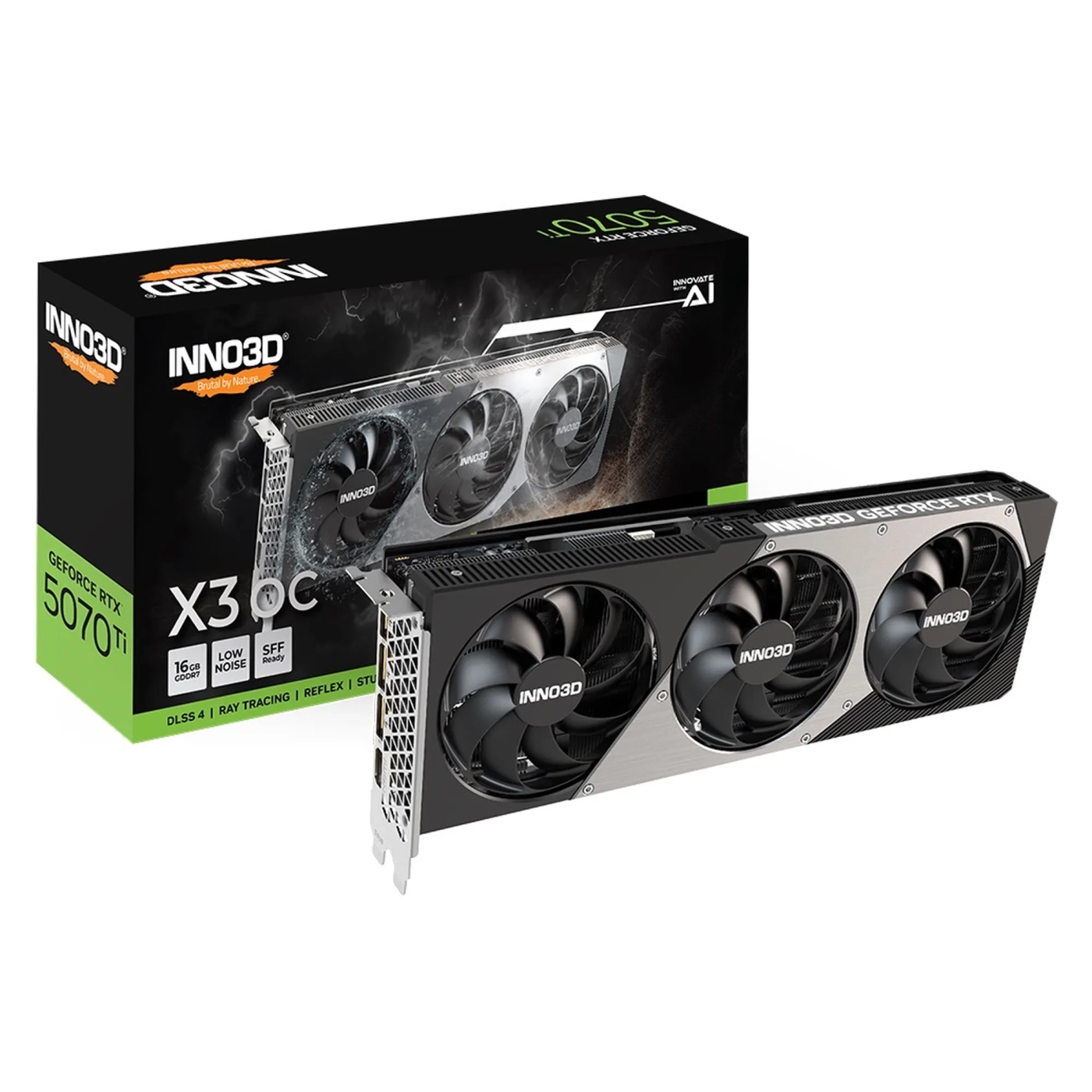 Купити Відеокарта Inno3D Nvidia GeForce RTX 5070 TI X3 OC 16GB (N507T3-16D7X-176068N) - фото 2