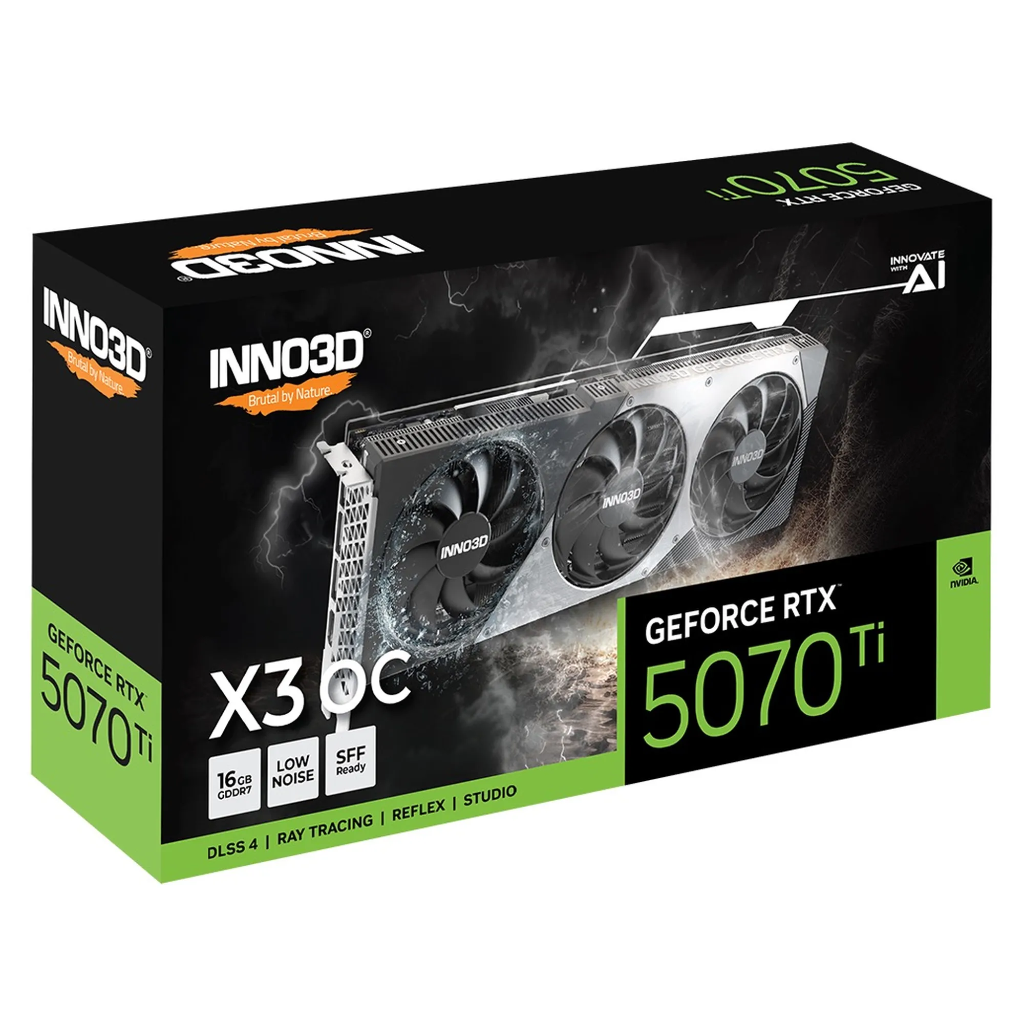 Купити Відеокарта Inno3D Nvidia GeForce RTX 5070 TI X3 OC 16GB (N507T3-16D7X-176068N) - фото 3