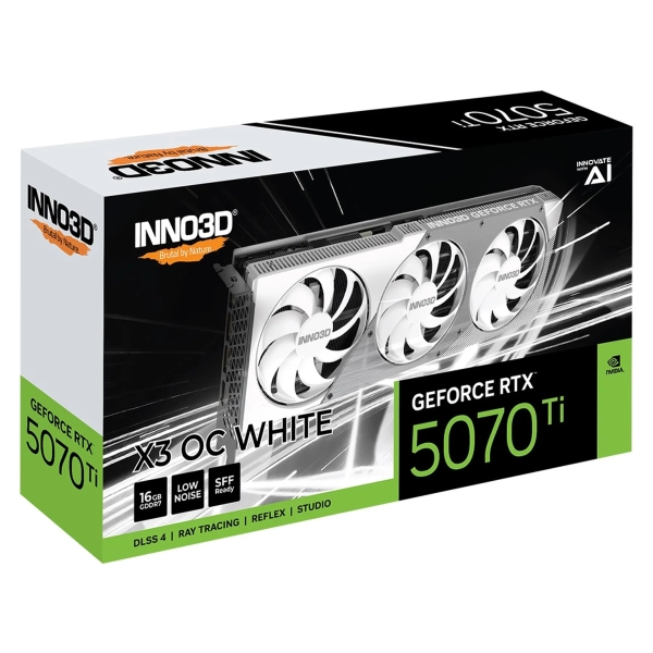 Купить Видеокарта Inno3D Nvidia GeForce RTX 5070 TI X3 OC 16GB WHITE (N507T3-16D7X-176068W) - фото 3