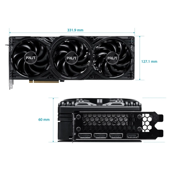Купить Видеокарта PALIT Nvidia GeForce RTX 5070 Ti GamingPro OC 16GB GDDR7 (NE7507TS19T2-GB2031A) - фото 11