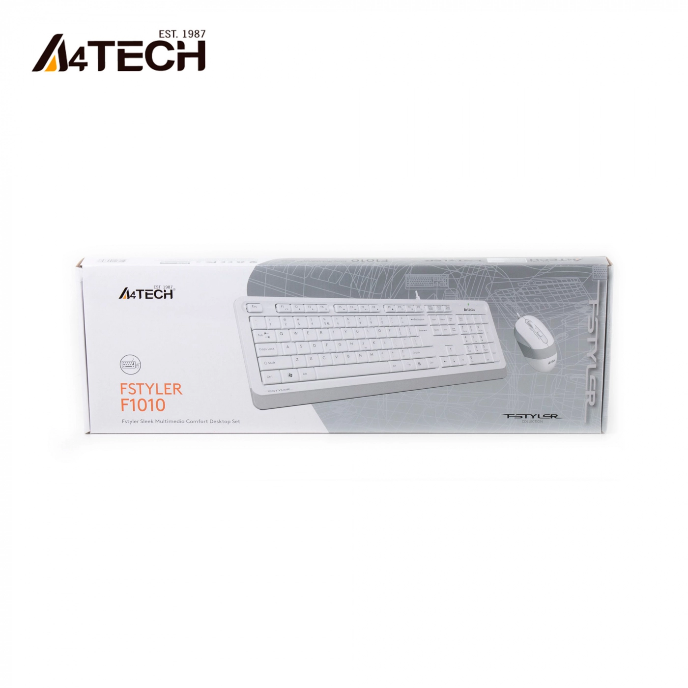 Купити Комплект дротовий A4Tech F1010 USB White - фото 2