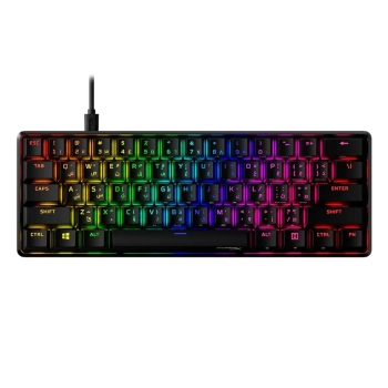 Купити Клавіатура HyperX Alloy Origins 60 (HX red linear) Black (4P5N4AA) - фото 1