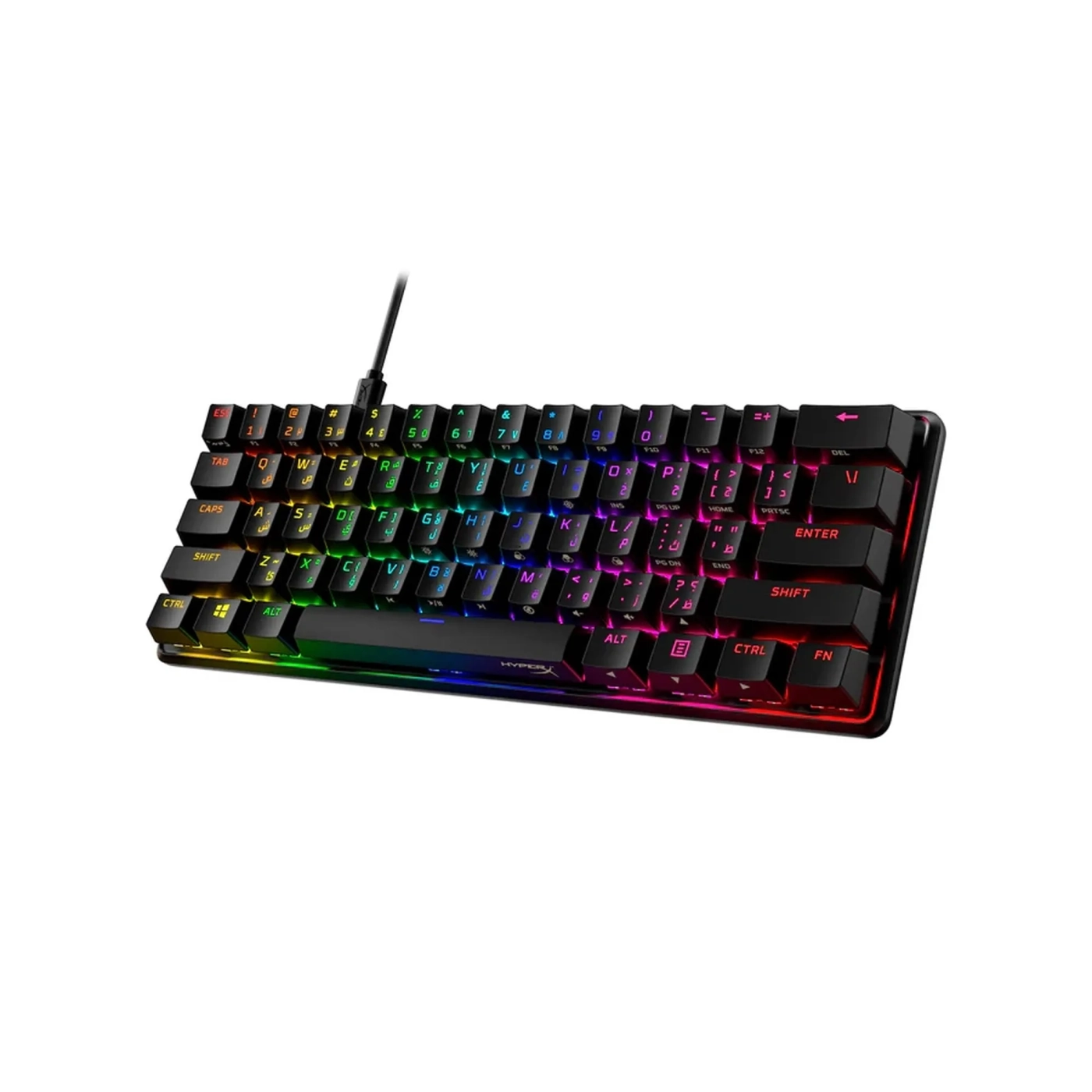 Купити Клавіатура HyperX Alloy Origins 60 (HX red linear) Black (4P5N4AA) - фото 4